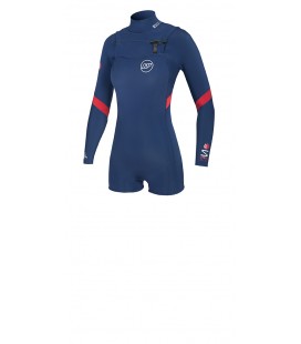 NP COMBINAISON SHORTY SERENE MANCHE LONGUE  LADY FRONT ZIP 3/2mm 2016